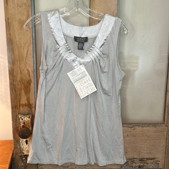 MOTTO Your Style Mantra Gray Tank Top - Picture 1 of 5